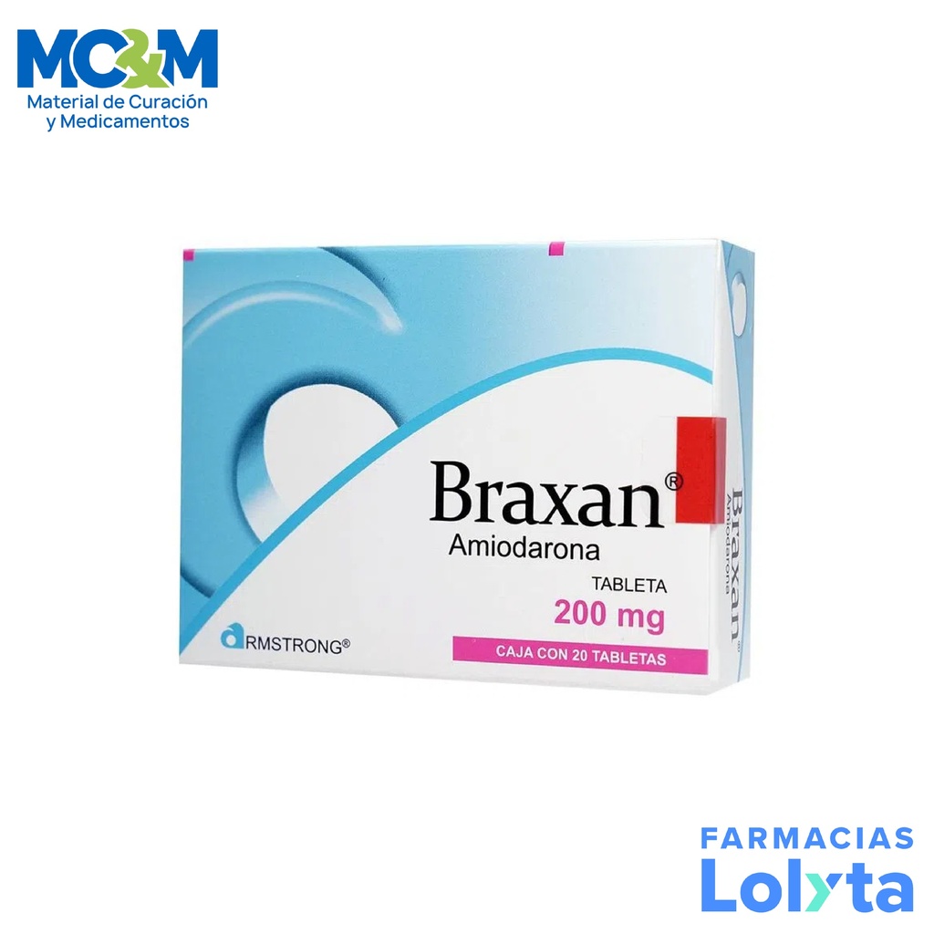 BRAXAN 200 MG C/20 TAB AMIODARONA LAB ARMSTRONG