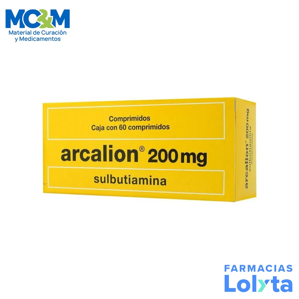 ARCALION 200 MG C/60 COMPRIMIDOS SULBUTIAMINA LAB SERVIER