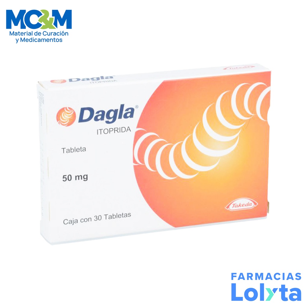 DAGLA 50MG C/30 TAB ITOPRIDA LAB TAKEDA