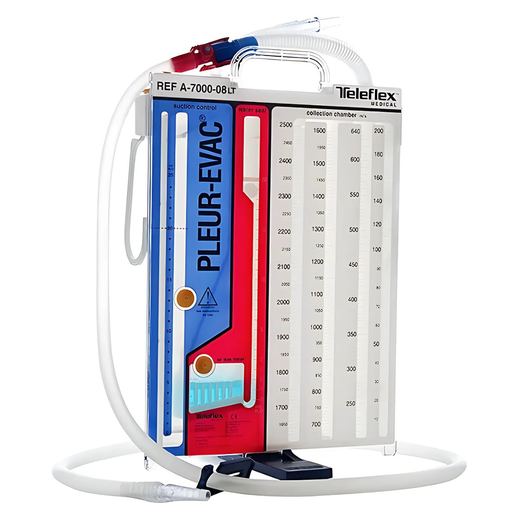 PLEUR-EVAC EQUIPO DE DRENAJE PLEURAL TORACICO ADULTO/PEDIATRICO (SELLO DE AGUA) A-7000-08LF TELEFLEX