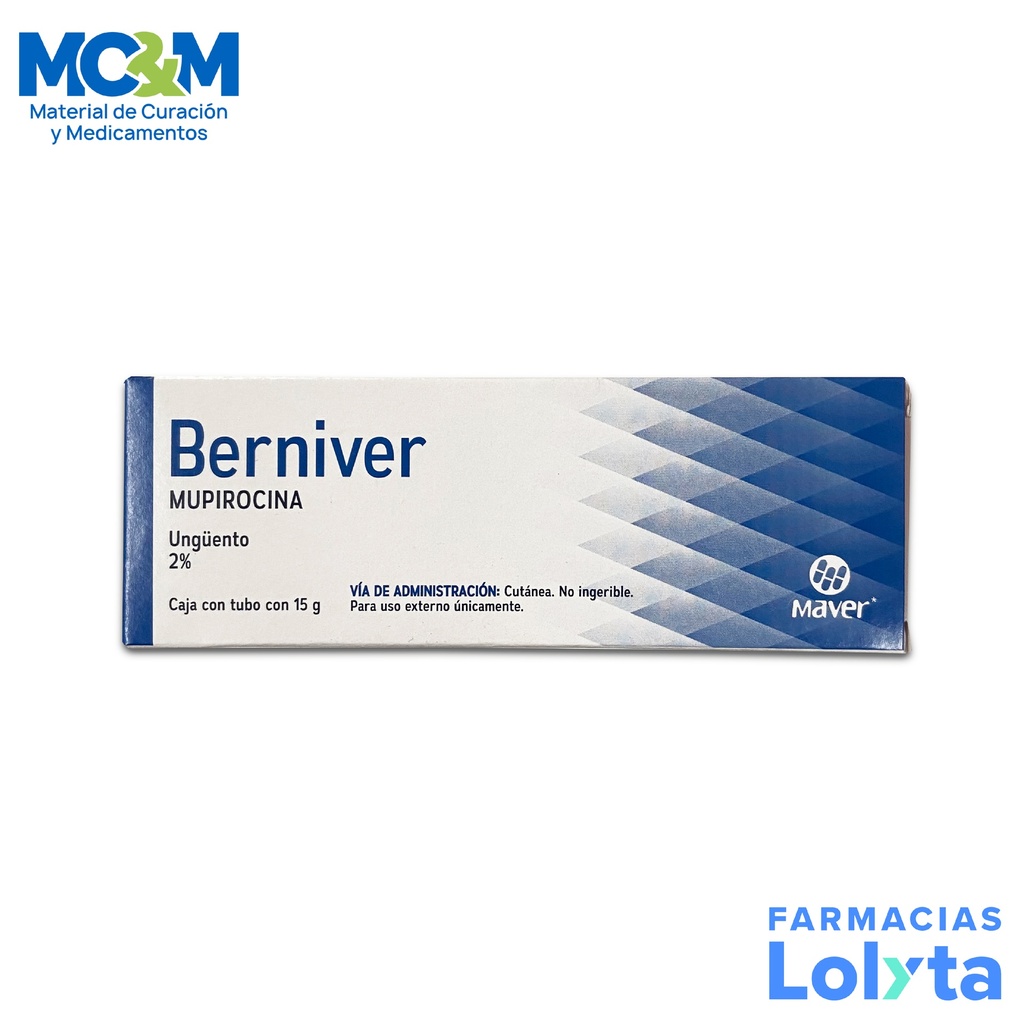 MUPIROCINA UNGÜENTO 2% C/15G BERNIVER LAB MAVER