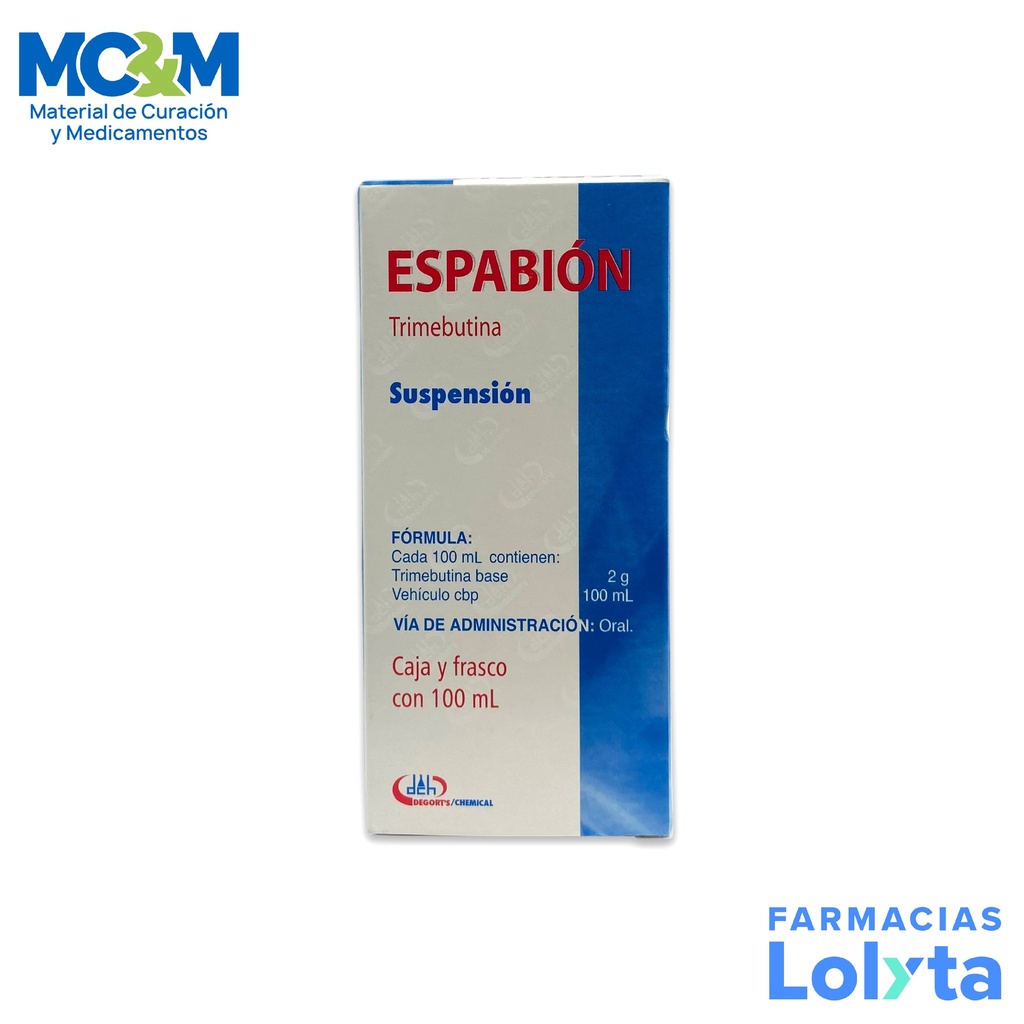 TRIMEBUTINA SUSPENSION 2 G/100 ML ESPABION LAB DEGORTS