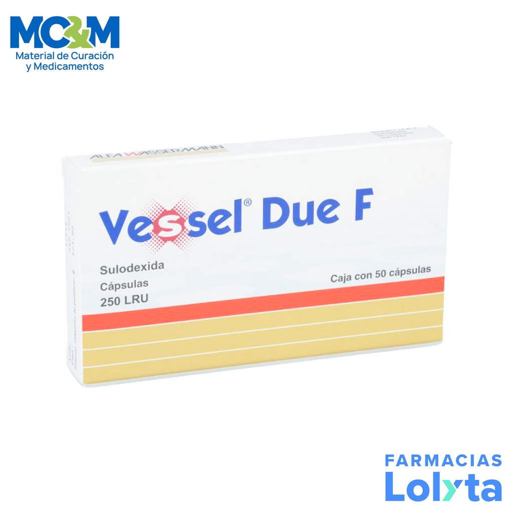 VESSEL DUE F 250 LRU C/50 CAP SULODEXIDA LAB ALFASIGMA