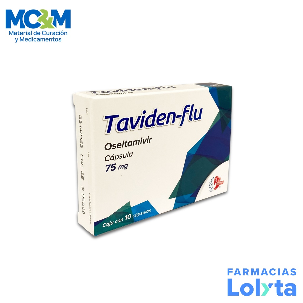 OSELTAMIVIR 75MG C/10 CAP TAVIDEN-FLU LAB COLLINS