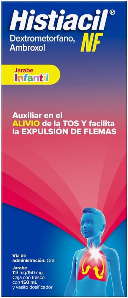 HISTIACIL NF JARABE INFANTIL 113/150 MG/100 ML FCO C/150 ML DEXTROMETORFANO AMBROXOL