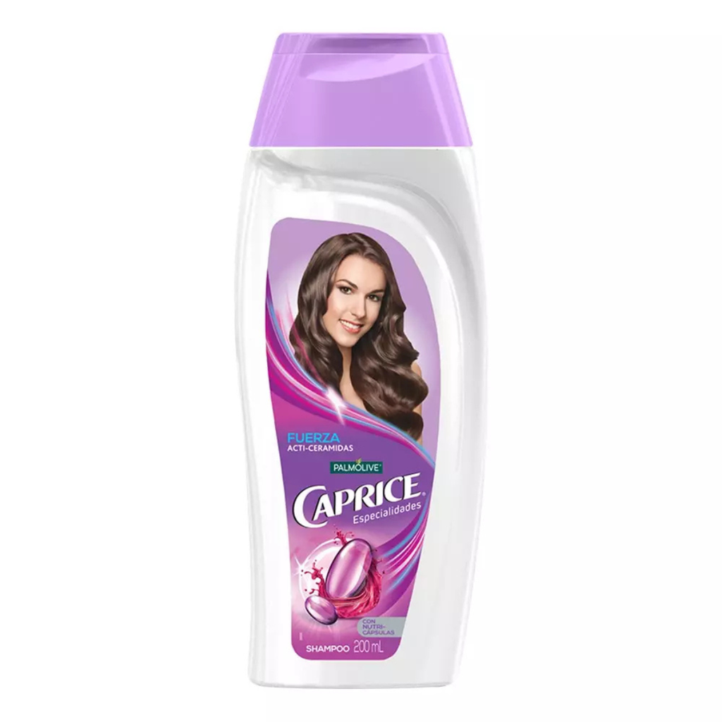 SHAMPOO CAPRICE ESPECIALIDADES FUERZA ACTI-CERAMIDAS C/200 ML (MORADO) PALMOLIVE