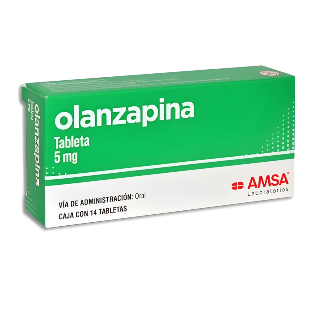 OLANZAPINA 5 MG C/14 TAB LAB AMSA