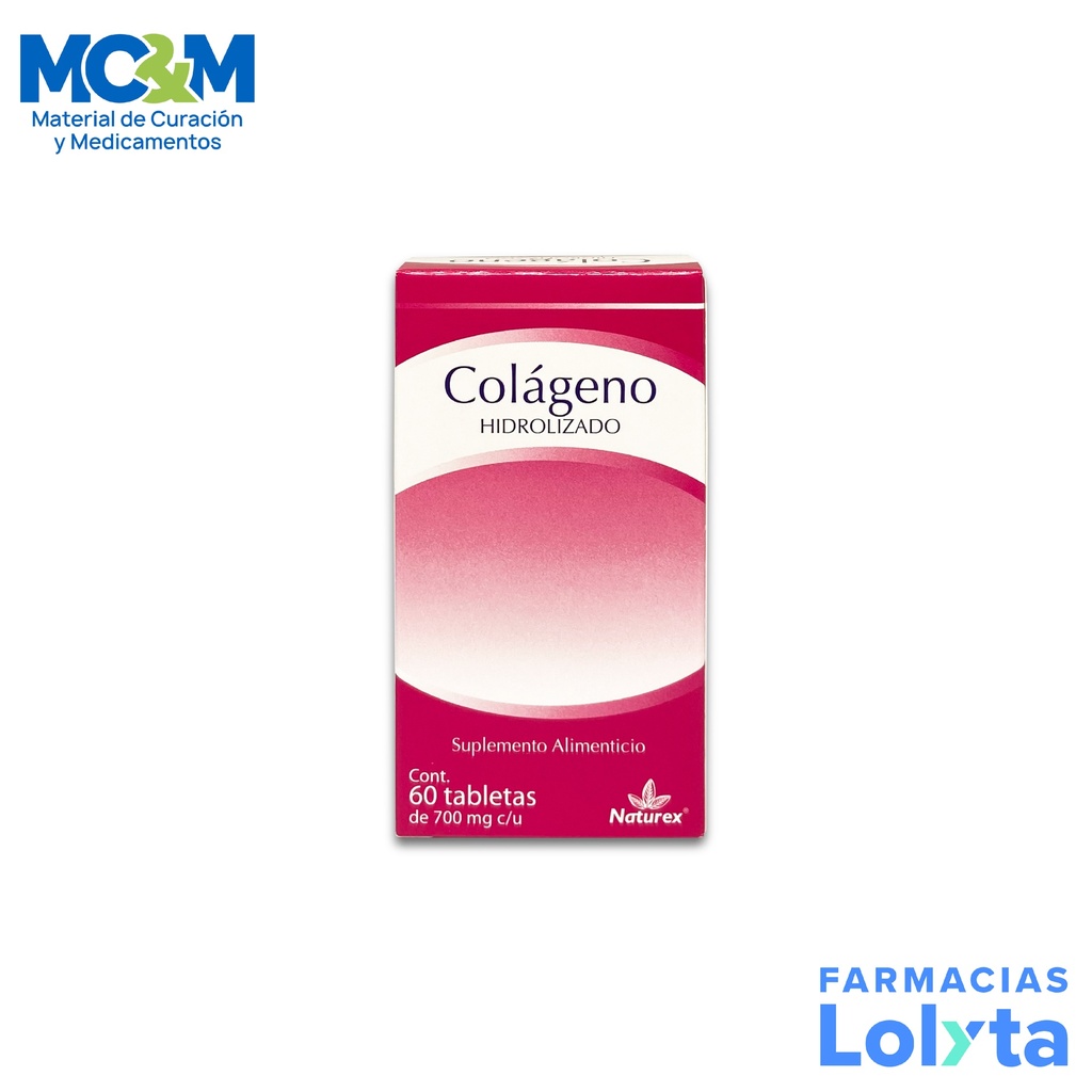 COLAGENO HIDROLIZADO 700 MG C/60 TAB LAB NATUREX
