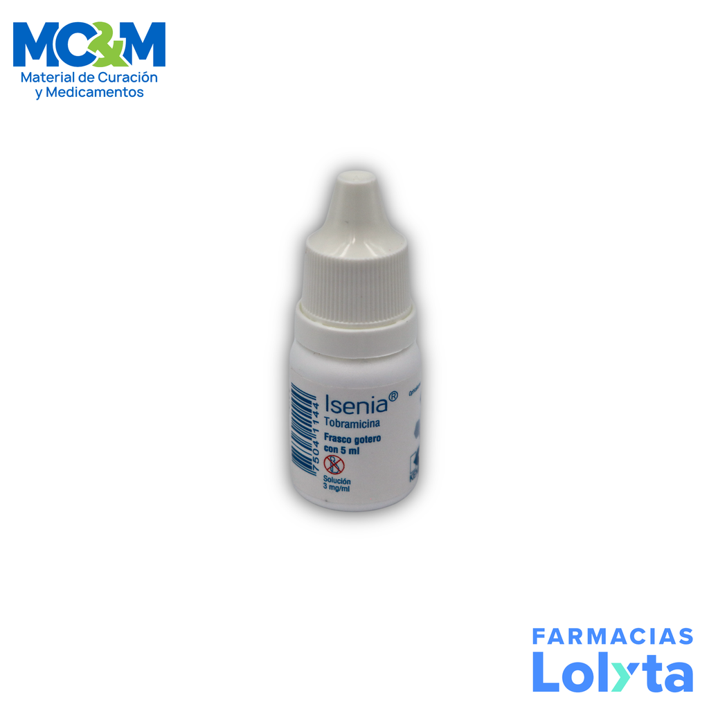 TOBRAMICINA SOL OFTALMICA 3MG/ML C/5ML ISENIA LAB KENER