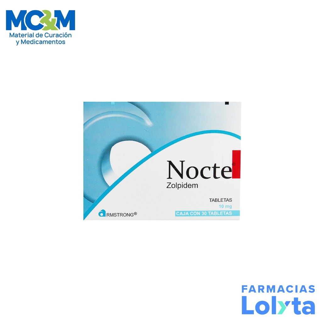 ZOLPIDEM 10 MG C/30 TAB NOCTE LAB ARMSTRONG GRUPO III