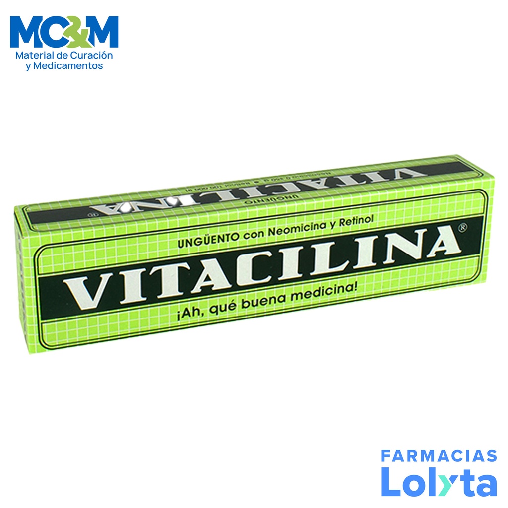 VITACILINA UNGÜENTO 0.350 G/100 000 UI C/28 G NEOMICINA RETINOL LAB KSK