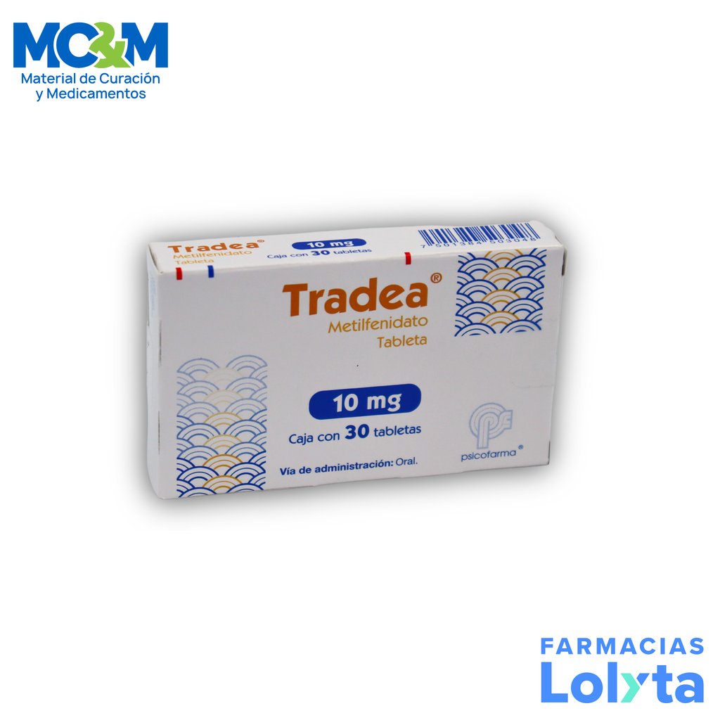 [1741] METILFENIDATO 10 MG C/30 TAB TRADEA LAB PSICOFARMA GRUPO II
