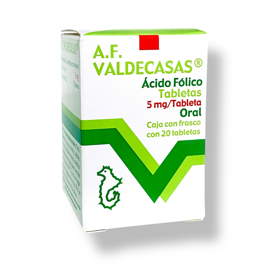 A.F. VALDECASAS 5 MG C/20 TAB ACIDO FOLICO LAB VALDECASAS