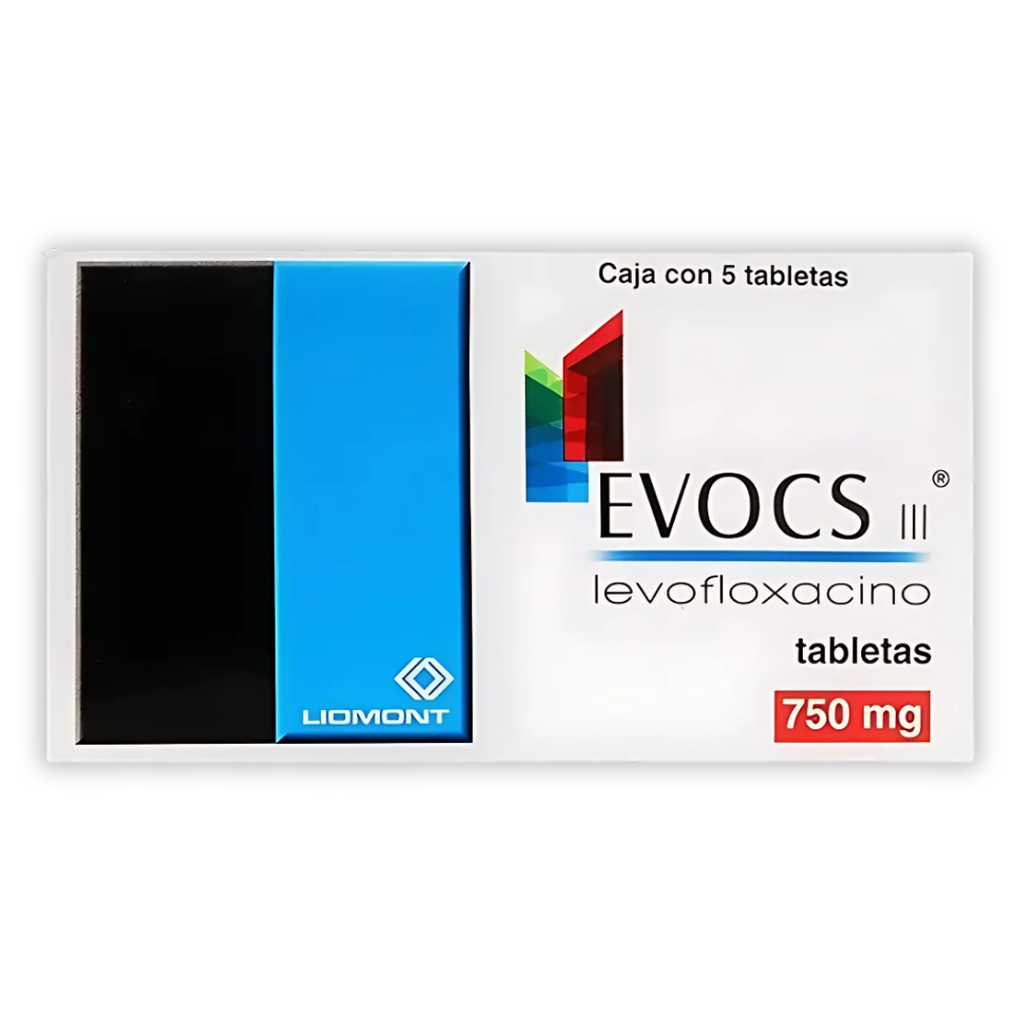 EVOCS 750 MG C/5 TAB LEVOFLOXACINO LAB LIOMONT