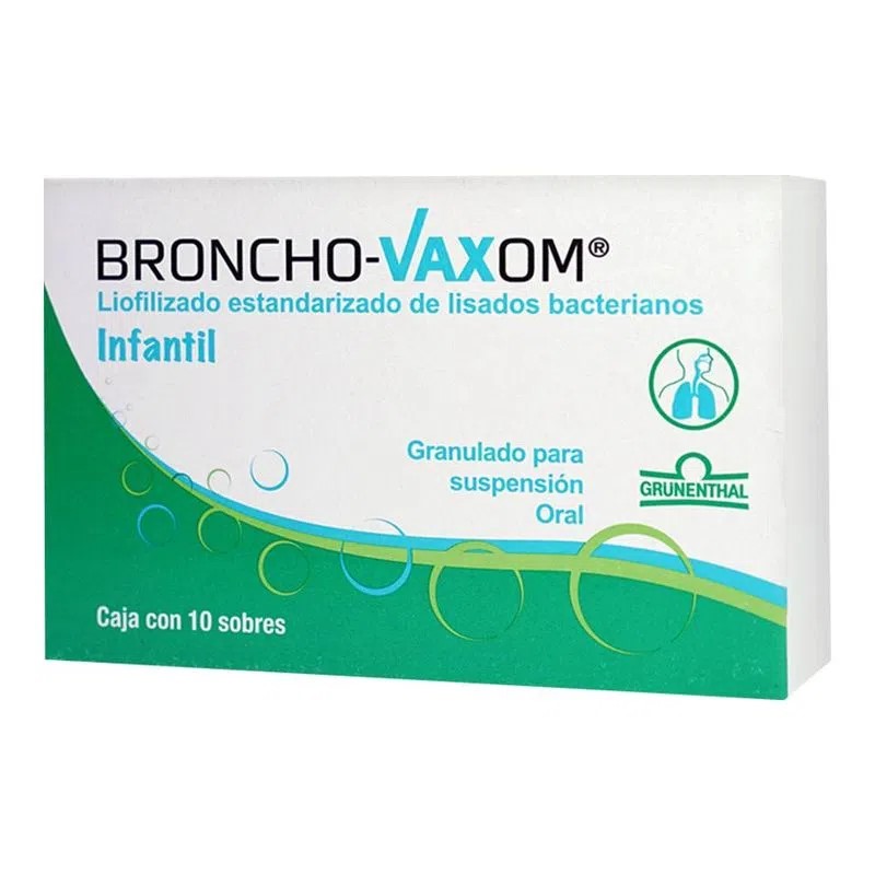 BRONCHO-VAXOM INFANTIL GRANULADO 3.5 MG C/10 SOBRES LIOFILIZADO ESTANDARIZADO DE LISADOS BACTERIANOS LAB GRUNENTHAL