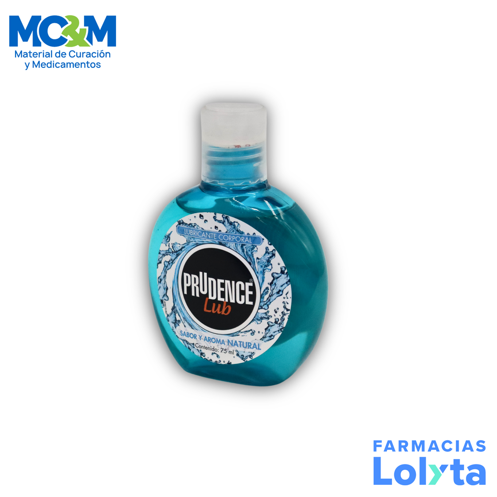 PRUDENCE LUB 75 ML SABOR Y AROMA NATURAL LUBRICANTE INTIMO LAB DKT
