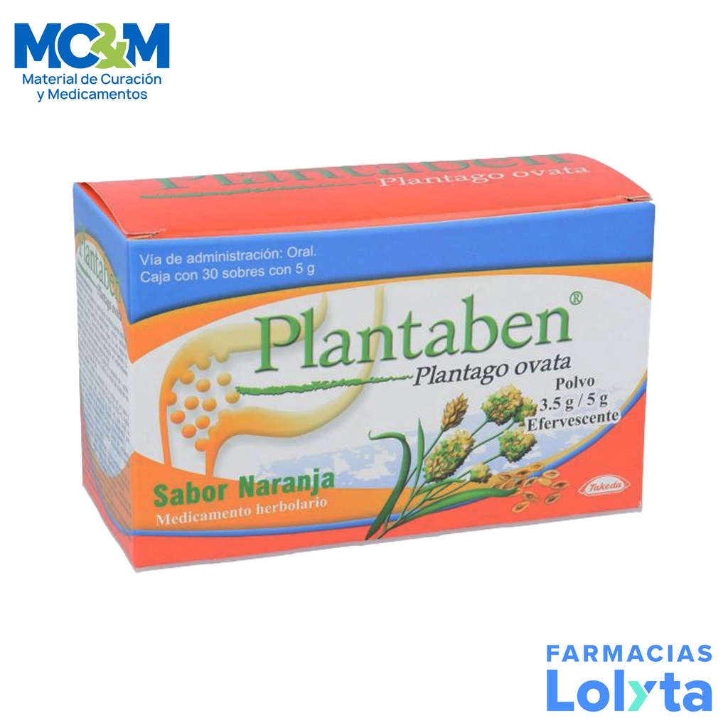 PLANTABEN 3.5 G C/30 SOBRES POLVO EFERVESCENTE PLANTAGO OVATA LAB MEDA