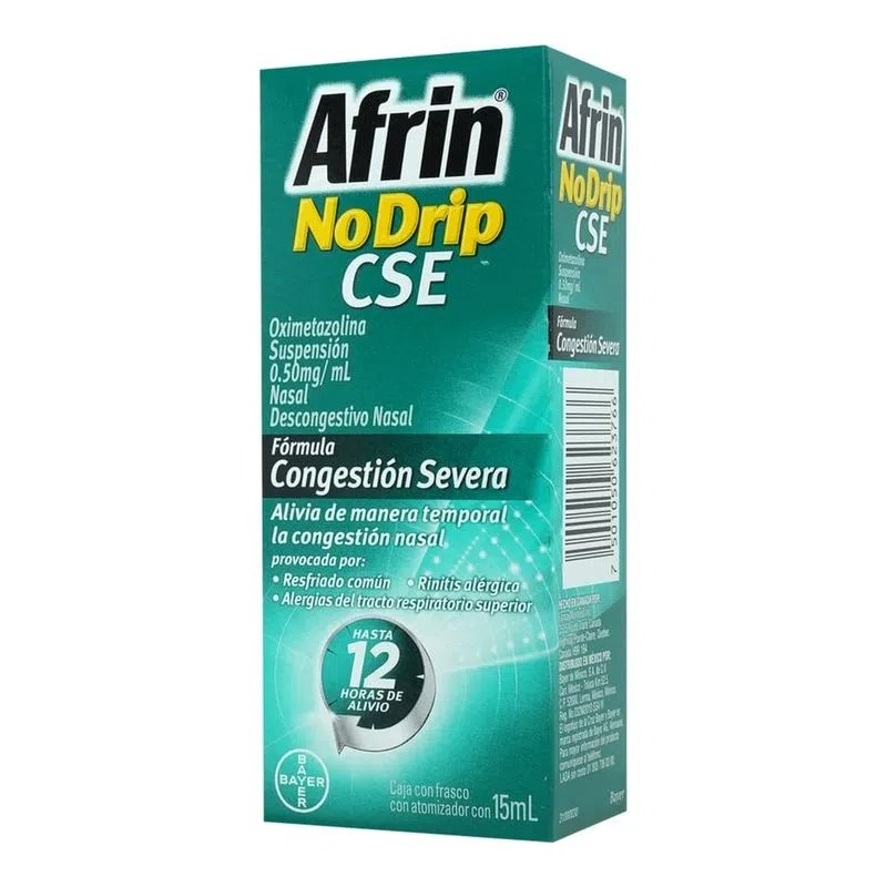 AFRIN NO DRIP CSE SUSP NASAL 0.50 MG/ML C/15 ML OXIMETAZOLINA LAB BAYER