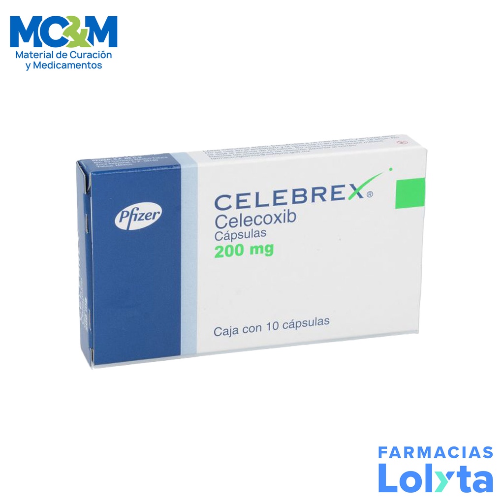 CELEBREX 200 MG C/10 CAP CELECOXIB LAB PFIZER