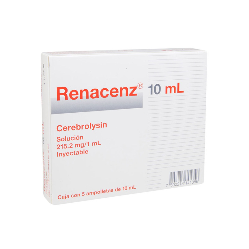RENACENZ SOL INY 215.2 MG/ML C/5 AMP 10 ML CEREBROLYSIN LAB EVER PHARMA