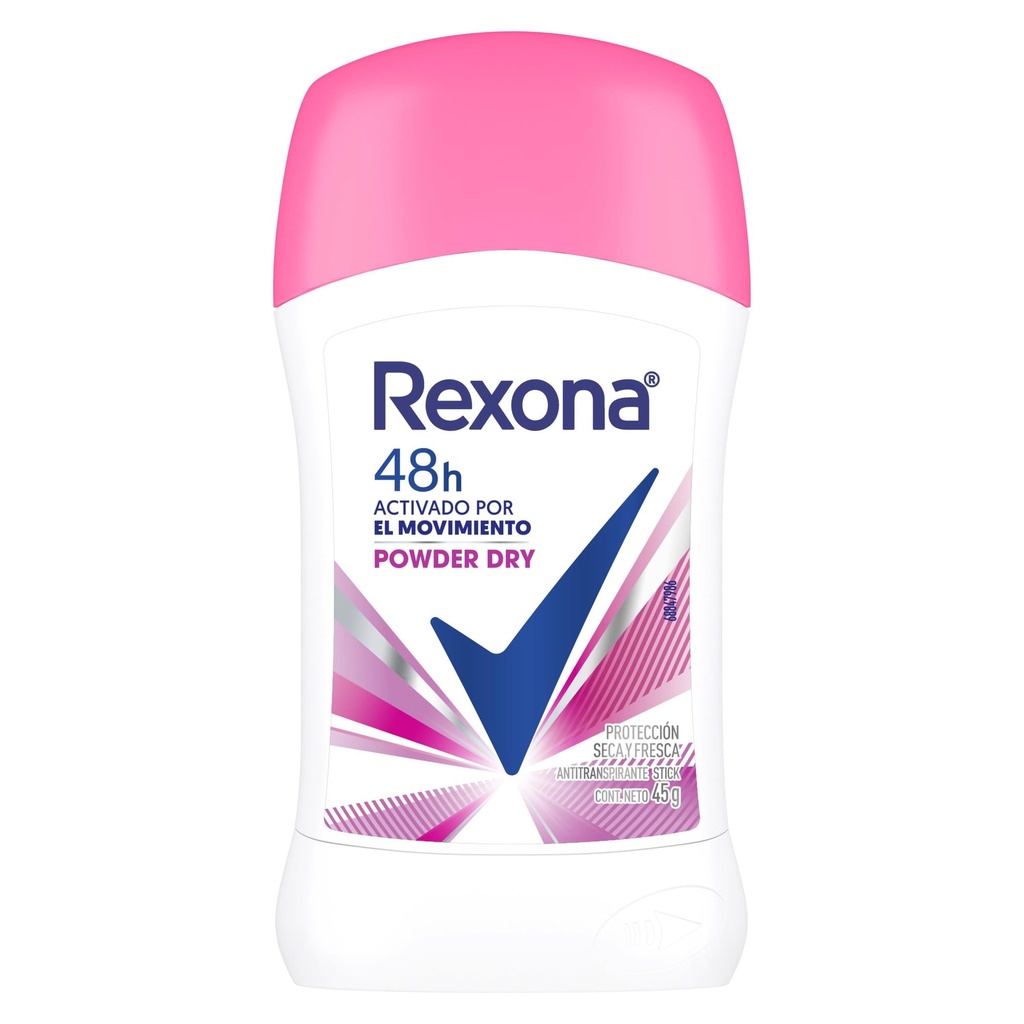 ANTITRANSPIRANTE BARRA REXONA POWDER DRY 72 H C/45 G UNILEVER