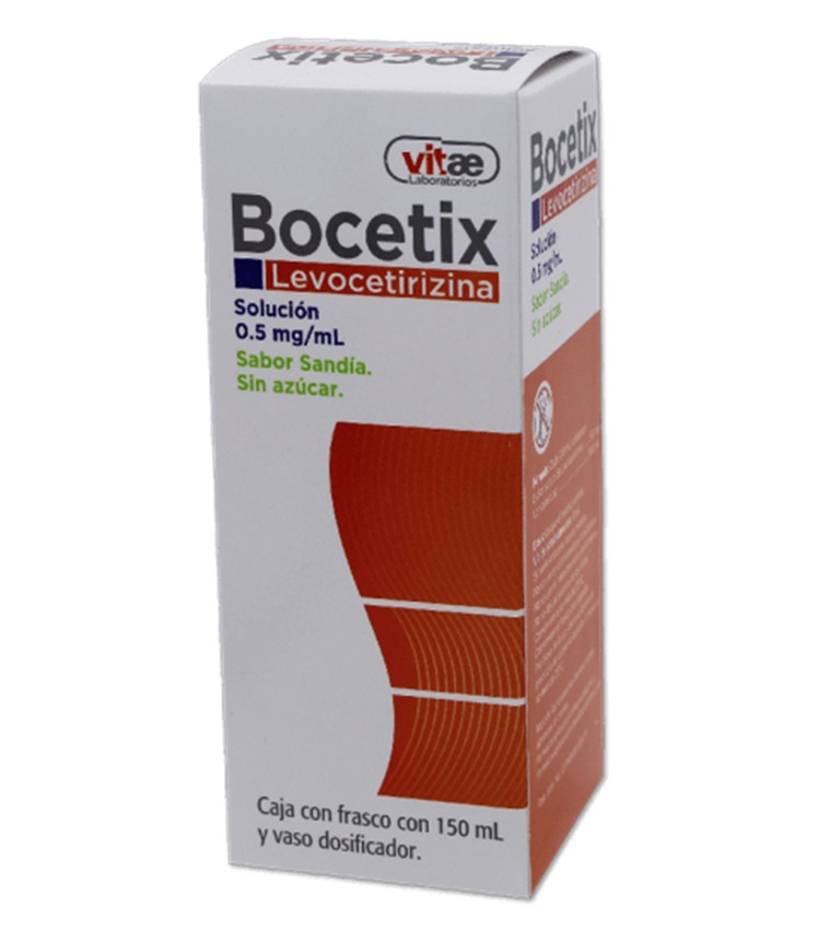 LEVOCETIRIZINA SOL ORAL 0.5 MG/ML FCO C/150 ML BOCETIX SABOR SANDIA LAB VITAE