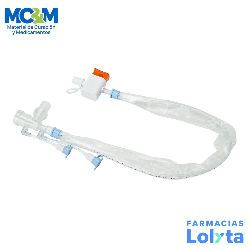 SISTEMA DE SUCCION CERRADO PARA TRAQUEOSTOMIA 16 FR X 36 CM CON PUERTO DE IRRIGACION BIOTEQ