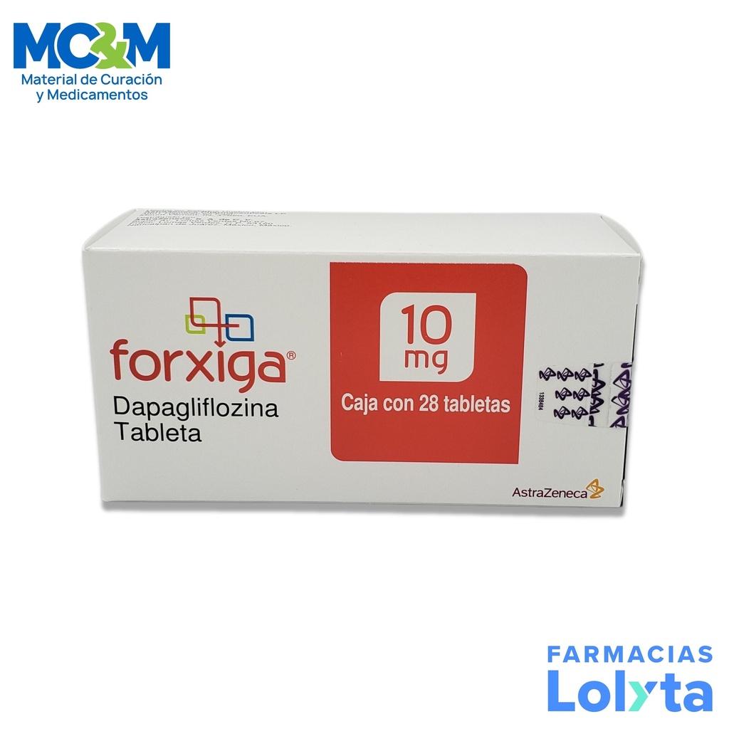 FORXIGA 10 MG C/28 TAB DAPAGLIFLOZINA LAB AZTRAZENECA