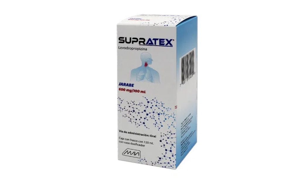 [3211] LEVODROPROPIZINA JARABE 600 MG/100 ML FCO C/120 ML SUPRATEX LAB MAVI