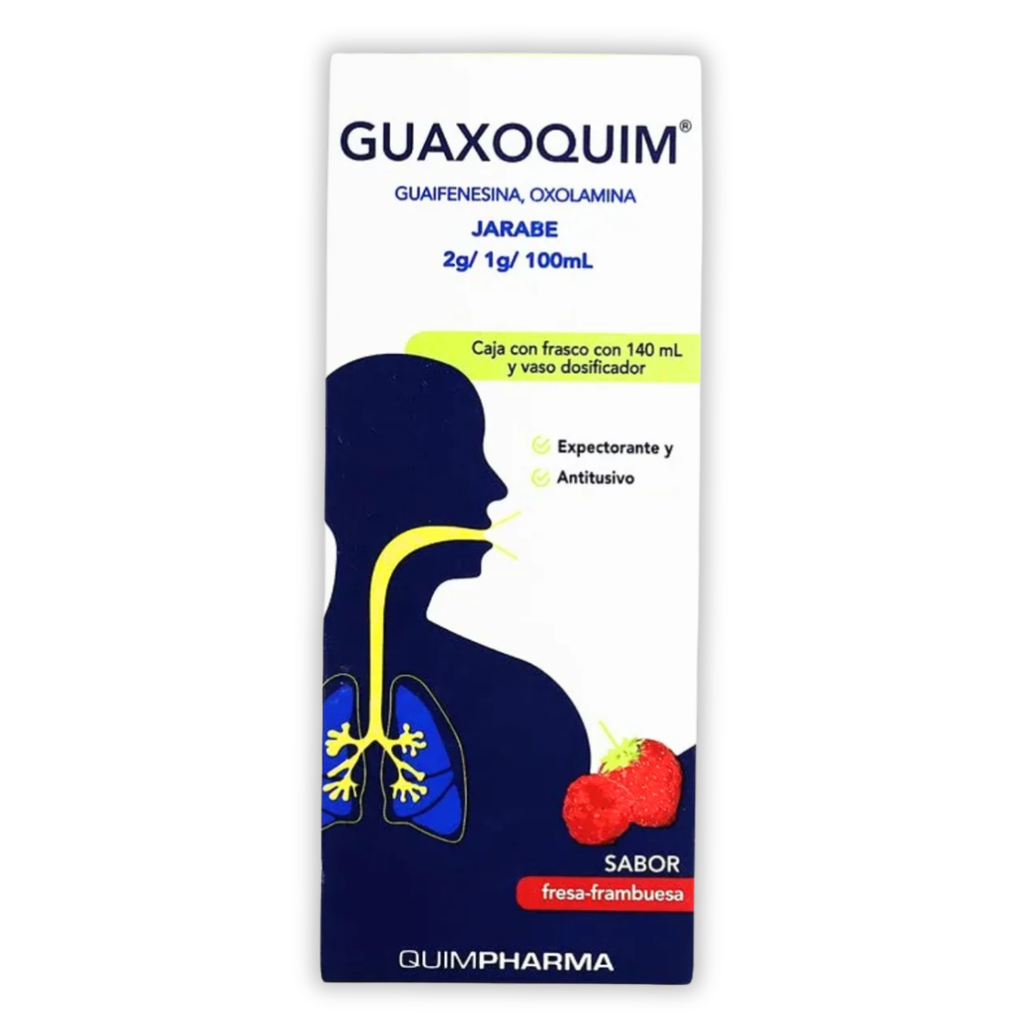 GUAIFENESINA OXOLAMINA JARABE 2/1 G/100 ML FCO C/140 ML LAB ADN