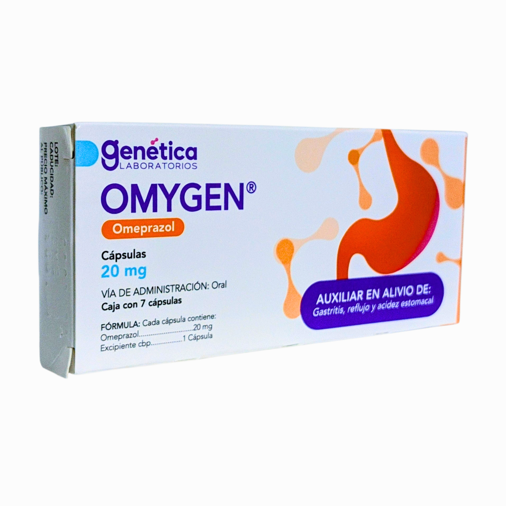 OMEPRAZOL 20 MG C/7 CAP OMYGEN LAB GENETICA