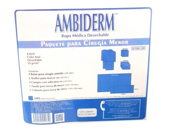 EQUIPO PARA CIRUGIA MENOR ESTERIL AMBIDERM