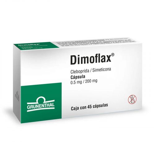 DIMOFLAX 0.5/200 MG C/45 CAP CLEBOPRIDA SIMETICONA LAB GRUNENTHAL