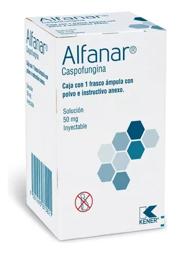 CASPOFUNGINA SOL INY 50 MG ALFANAR LAB KENER (RF)