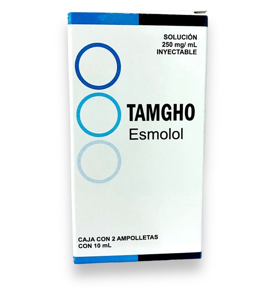 ESMOLOL SOL INY 250 MG/ML C/2 AMP 10 ML TAMGHO LAB GRUPO CARBEL