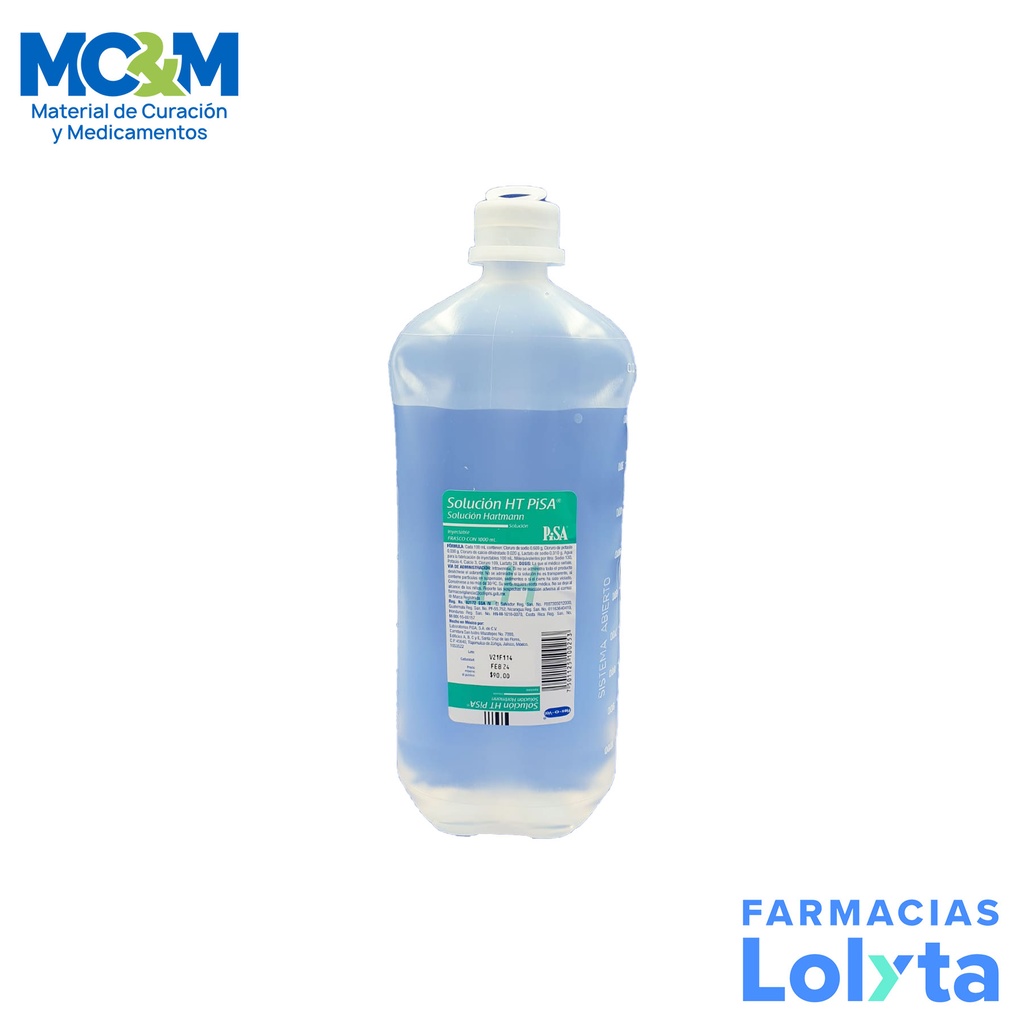 HARTMANN SOL INY 1000 ML SOLUCION HT LAB PISA