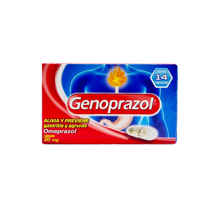 GENOPRAZOL 20 MG C/14 CAP OMEPRAZOL LAB GENOMMA