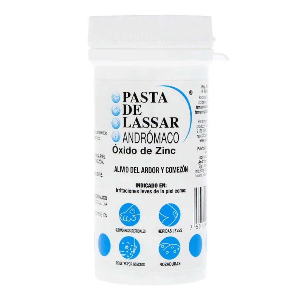 PASTA DE LASSAR 25% C/60 G OXIDO DE ZINC LAB ANDROMACO