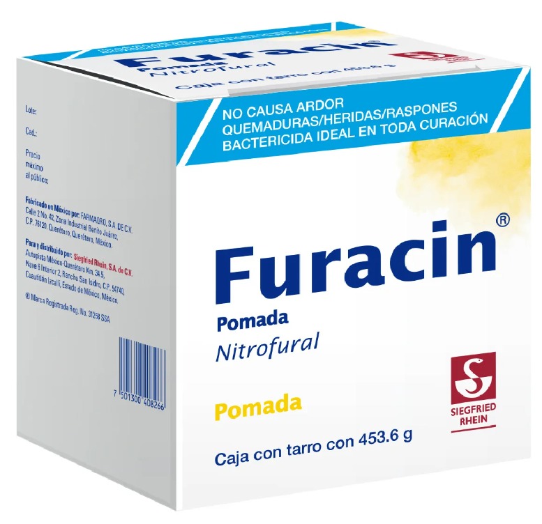 FURACIN POMADA 0.2 G/100 G TARRO C/453.6 G NITROFURAL LAB SIEGFRIED RHEIN