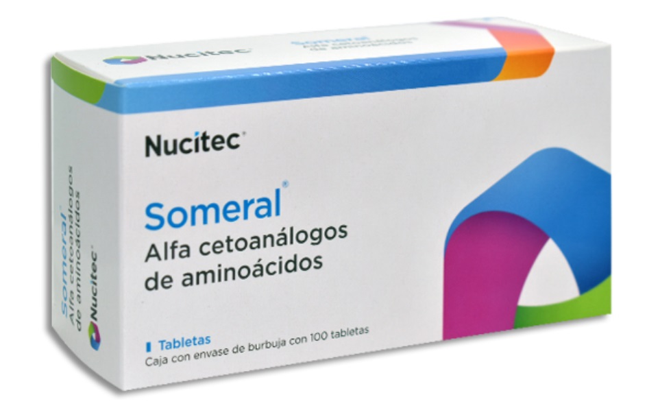 ALFA CETOANALOGOS DE AMINOACIDOS 630 MG C/100 TAB SOMERAL LAB NUCITEC