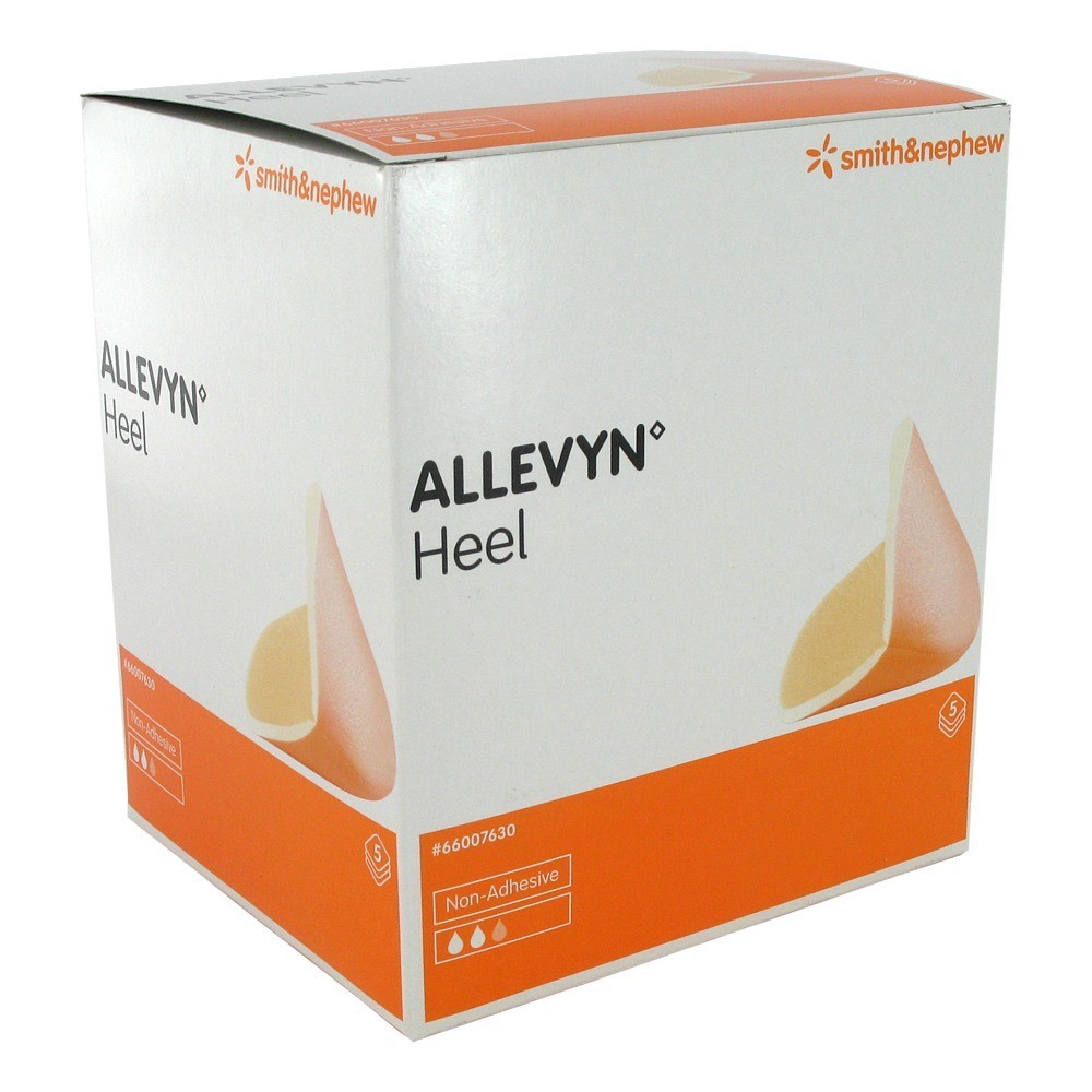 ALLEVYN HEEL 10.5 X 13.5 CM APOSITO DE ESPUMA HIDROCELULAR PARA TALONES Y CODOS REF 66007630 SMITH&NEPHEW