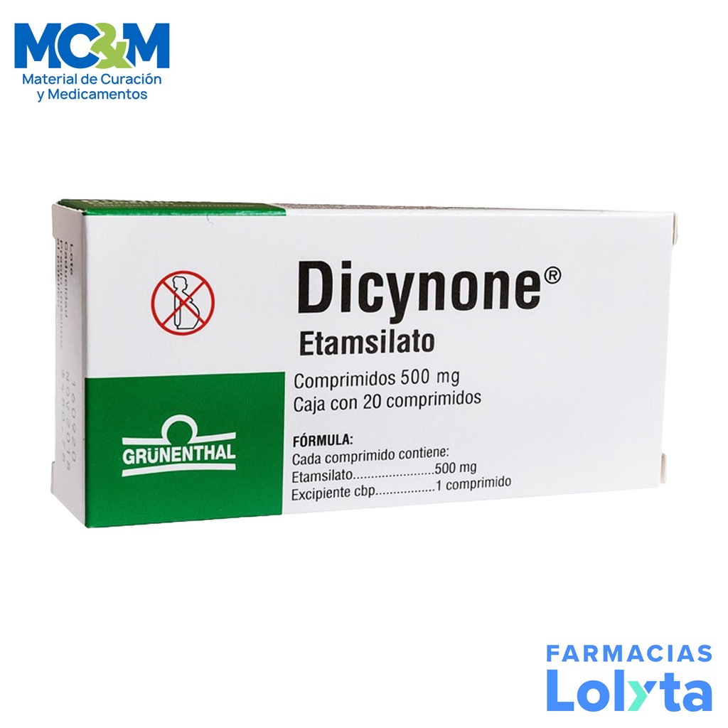 DICYNONE 500 MG C/20 TAB ETAMSILATO LAB GRUNENTHAL
