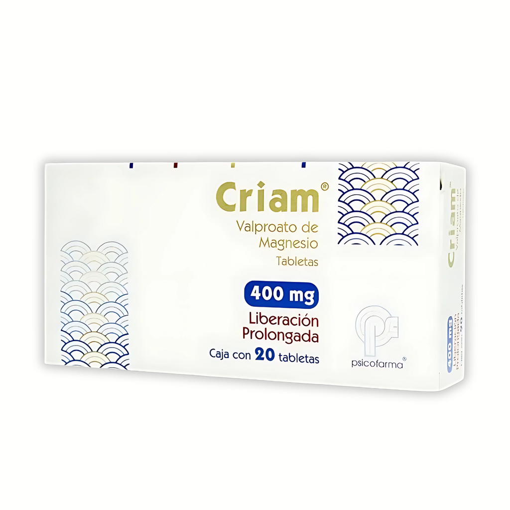 CRIAM 400 MG C/20 TAB LP VALPROATO DE MAGNESIO LAB PSICOFARMA