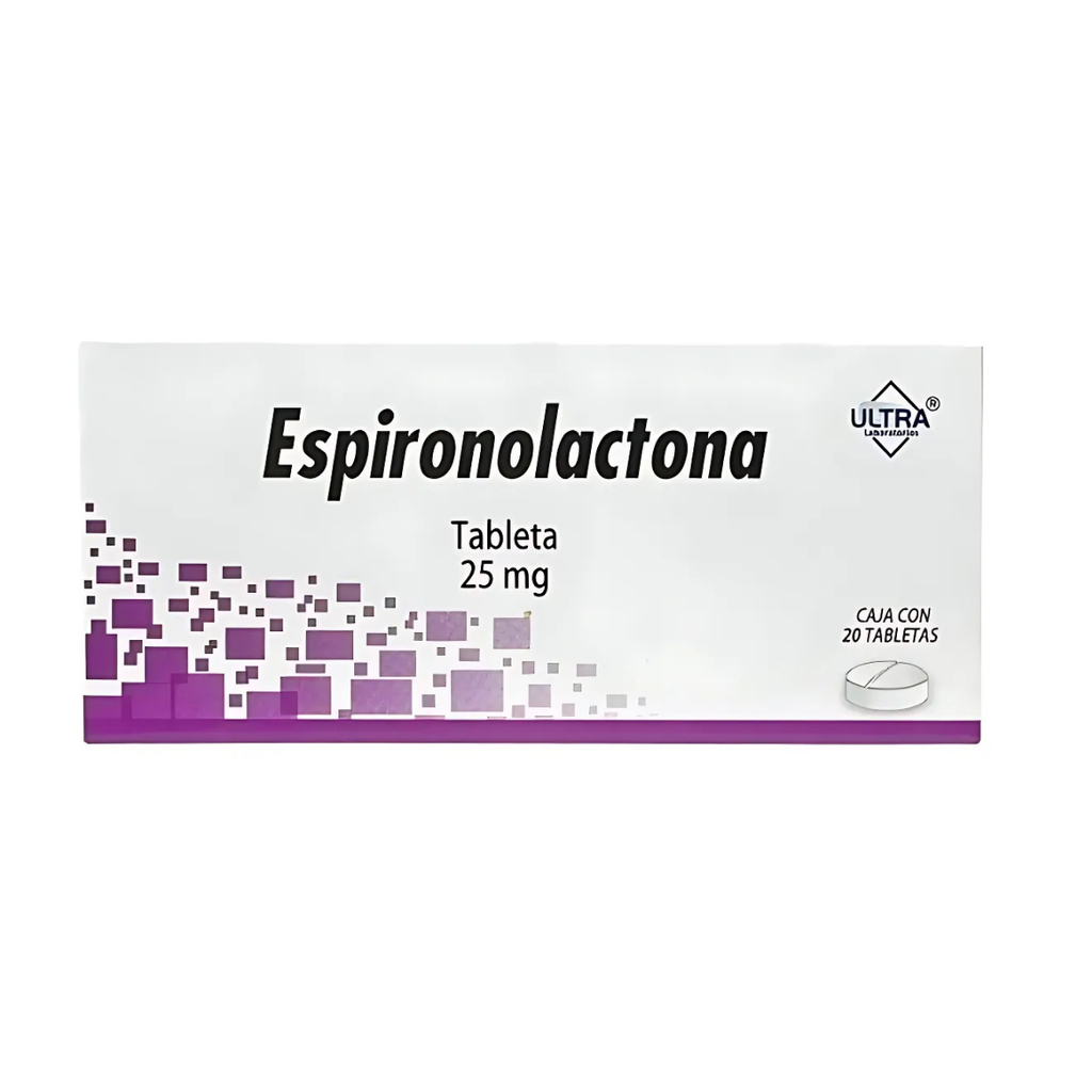 ESPIRONOLACTONA 25 MG C/20 TAB LAB ULTRA