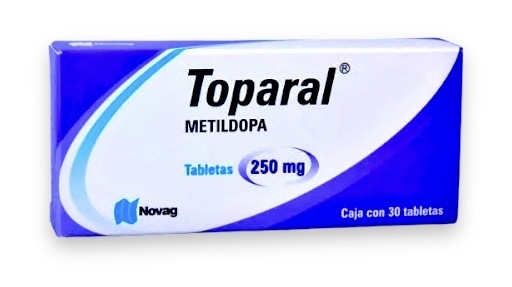 METILDOPA 250 MG C/30 TAB TOPARAL LAB NOVAG