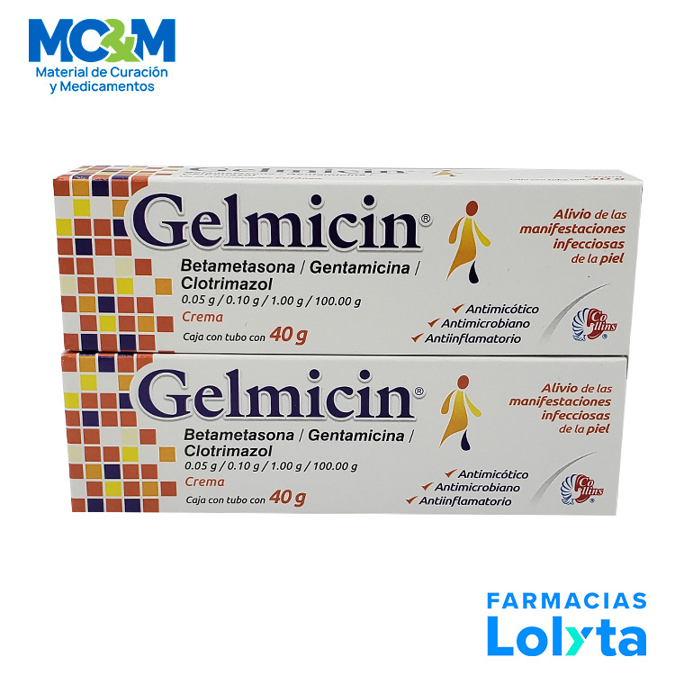 BETAMETASONA GENTAMICINA CLOTRIMAZOL CREMA 0.05/0.10/1 G/100 G TUBO C/40 G GELMICIN LAB COLLINS