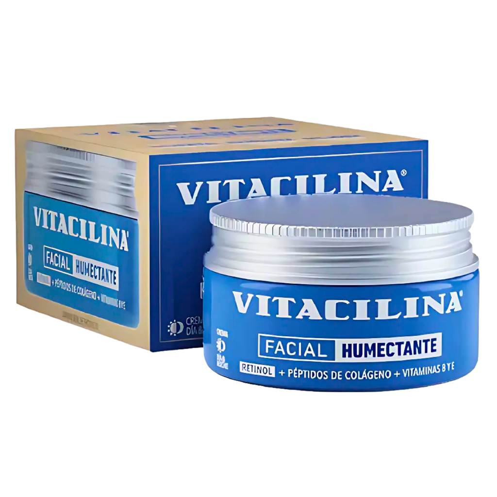 VITACILINA FACIAL HUMECTANTE C/100 G RETINOL PEPTIDOS DE COLAGENO VITAMINAS B Y E LAB KSK