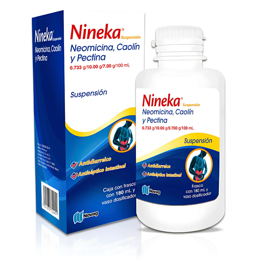 NEOMICINA CAOLIN PECTINA SUSP 0.733/10/0.7 G/100 ML FCO C/75 ML NINEKA LAB NOVAG
