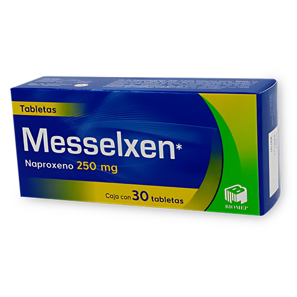 NAPROXENO 250 MG C/30 TAB MESSELXEN LAB BIOMEP