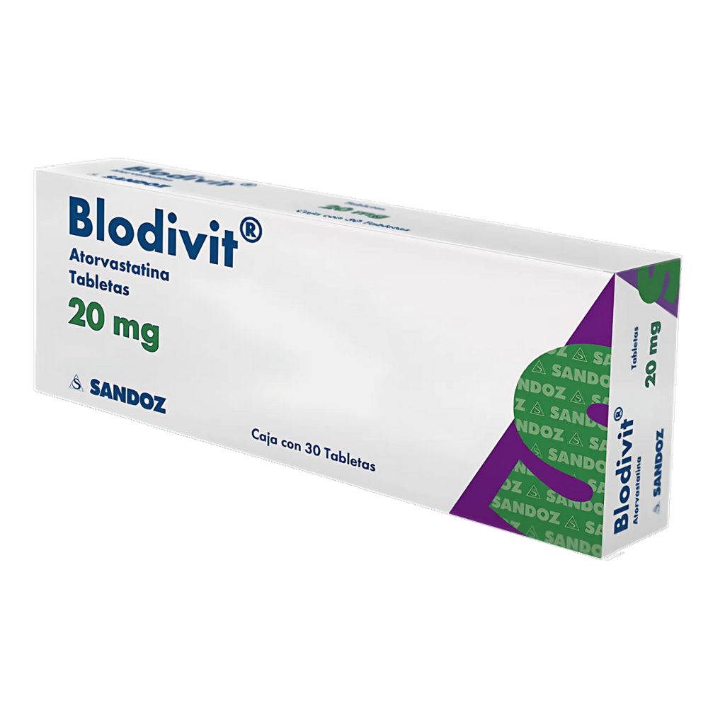 BLODIVIT 20 MG C/30 TAB ATORVASTATINA LAB SANDOZ